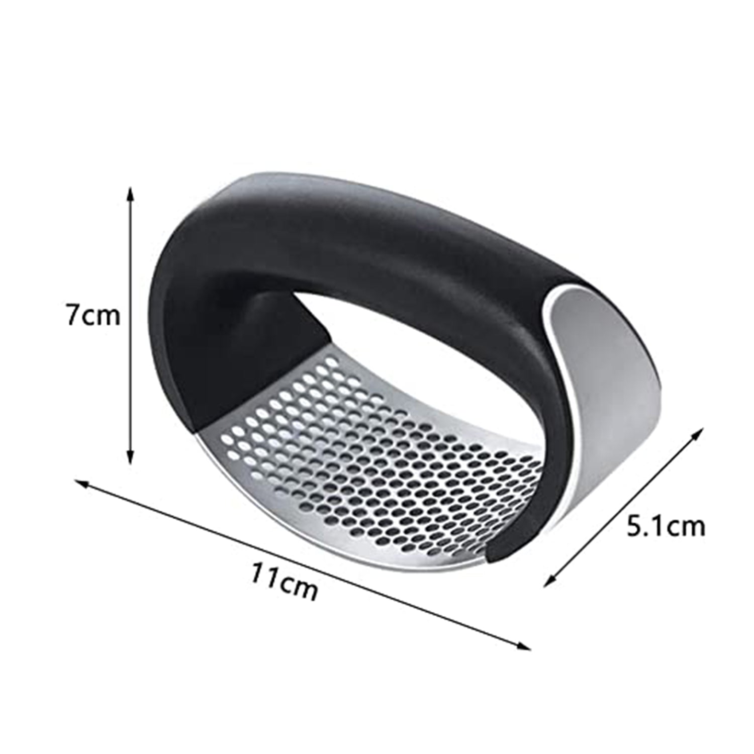 2350 Multipurpose Garlic Presser Squeeze Press Crusher Stainless Steel Kitchen Tools, Quick Handy Ginger Garlic Crusher DeoDap 2350 Multipurpose Garlic Presser Squeeze Press Crusher Stainless Steel Kitchen Tools, Quick Handy Ginger Garlic Crusher DeoDap